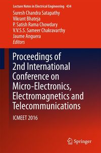 Produktbild: Proceedings of 2nd International Conference on Micro-Electronics, Electromagnetics and Telecommunications