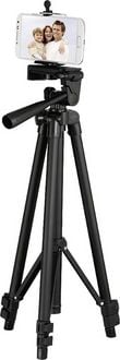 Produktbild: Hama 112-3D Spezialstativ 1/4 Zoll Arbeitsh&ouml;he=40 - 112cm Schwarz Bluetooth