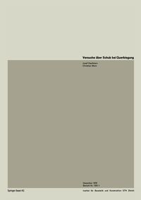 Produktbild: Versuche &uuml;ber Schub und Querbiegung