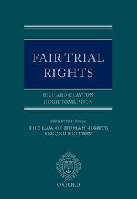 Produktbild: Fair Trial Rights Rev/e 2/e
