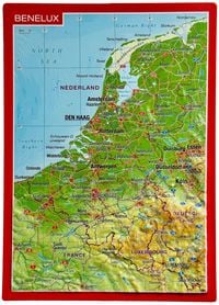 Produktbild: Reliefpostkarte Benelux