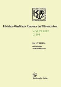 Produktbild: Gef&auml;hrdungen der Menschenw&uuml;rde