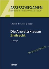 Produktbild: Die Anwaltsklausur Zivilrecht