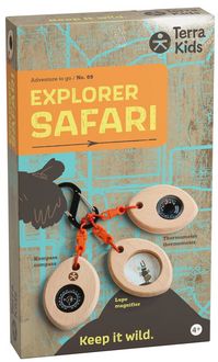 Produktbild: HABA 2012395001 - Terra Kids, Explorer Safari, Adventure to go/No.09, mit Kompass, Lupe & Thermometer am Karabiner
