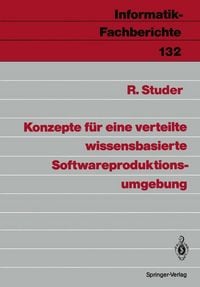 Produktbild: Konzepte f&uuml;r eine verteilte wissensbasierte Softwareproduktionsumgebung