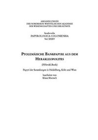 Produktbild: Ptolem&auml;ische Bankpapyri aus dem Herakleopolites (P.Herakl.Bank)