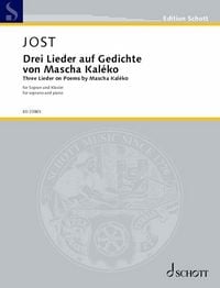 Produktbild: Drei Lieder auf Gedichte von Mascha Kal&eacute;ko