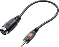 Produktbild: SpeaKa Professional SP-7869840 DIN-Anschluss / Klinke Audio Adapter [1x Klinkenstecker 3.5 mm - 1x Diodenbuchse 5pol (DIN)] Schwarz