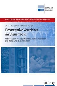 Produktbild: Das negative Vorzeichen im Steuerrecht