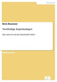 Produktbild: Nachhaltige Kapitalanlagen