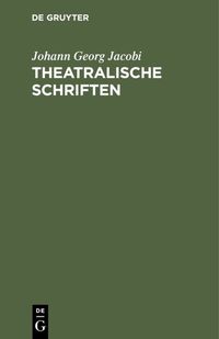 Produktbild: Theatralische Schriften