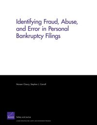 Produktbild: Identifying Fraud, Abuse, and Error in Personal Bankruptcy Filings