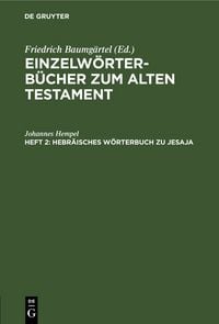 Produktbild: Hebr&auml;isches W&ouml;rterbuch zu Jesaja