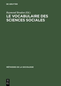 Produktbild: Le vocabulaire des sciences sociales
