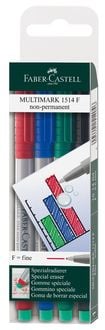 Produktbild: Faber-Castell Marker Multimark non-permanent F, 4er Set