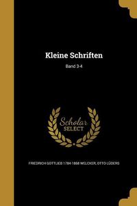 Produktbild: Kleine Schriften; Band 3-4