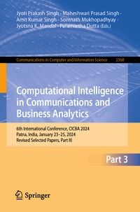 Produktbild: Computational Intelligence in Communications and Business Analytics