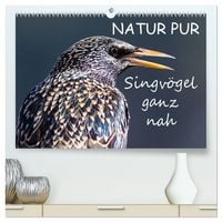 Produktbild: NATUR PUR - Singv&ouml;gel ganz nah (hochwertiger Premium Wandkalender 2027 DIN A2 quer), Kunstdruck in Hochglanz