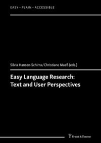 Produktbild: Easy Language Research: Text and User Perspectives