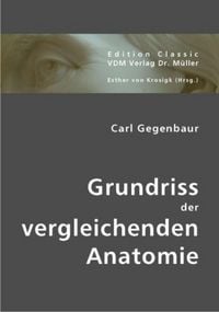 Produktbild: Grundriss der vergleichenden Anatomie