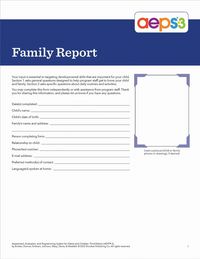 Produktbild: Aeps(r)-3 Family Report