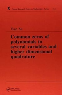 Produktbild: Xu, Y: Common Zeros of Polynominals in Several Variables and