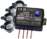 Produktbild: Kemo M094 Ultraschall-Marderabwehr mit Optikschutz, abgesetzte Lautsprecher 1St.