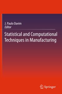 Produktbild: Statistical and Computational Techniques in Manufacturing