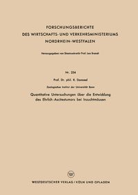 Produktbild: Quantitative Untersuchungen &uuml;ber die Entwicklung des Ehrlich-Ascitestumors bei Inzuchtm&auml;usen