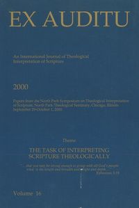 Produktbild: Ex Auditu - Volume 16: An International Journal for the Theological Interpretation of Scripture