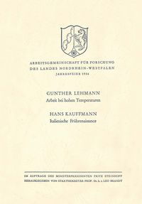 Produktbild: Arbeit bei hohen Temperaturen. Italienische Fr&uuml;hrenaissance