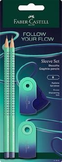 Produktbild: Faber-Castell Schreibset Grip Flow Edition Buzzing Blue