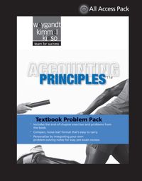 Produktbild: Textbook Problem Pack to Accompany Weygandt, Accounting Principles,