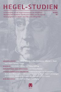 Produktbild: Hegel-Studien Band 46