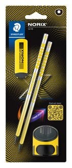 Produktbild: STAEDTLER NORIX&reg; 181, gelb mit 2 Bleistiften HB, 1 Radierer und 1 Einzelspitzdose, 181 SBK2-1