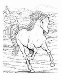 Produktbild: Wonderful World of Horses Coloring Book