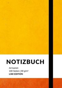 Produktbild: Notizbuch A4 kariert - 100 Seiten Soft Cover - Papier