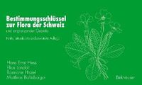 Produktbild: Bestimmungsschl&uuml;ssel zur Flora der Schweiz und angrenzender Gebiete