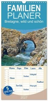 Produktbild: Familienplaner 2027 - Bretagne, wild und sch&ouml;n mit 5 Spalten (Wandkalender, 21 x 45 cm) CALVENDO