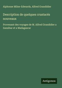 Produktbild: Description de quelques crustac&eacute;s nouveaux