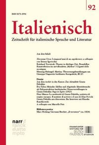 Produktbild: Italienisch Band 92 | 46. Jahrgang, Heft 2
