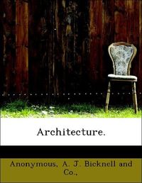 Produktbild: Anonymous: Architecture.