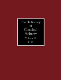 Produktbild: The Dictionary of Classical Hebrew Volume 3
