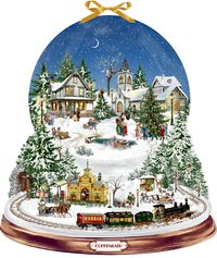 Produktbild: Wand-Adventskalender &ndash; Schneekugel Winterzauber