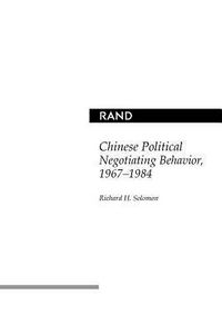 Produktbild: Chinese Political Negotiating Behavior, 1967-1984