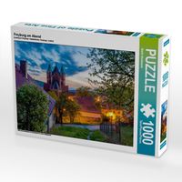 Produktbild: CALVENDO Puzzle Freyburg am Abend | 1000 Teile Lege-Gr&ouml;&szlig;e 64x48cm Foto-Puzzle f&uuml;r gl&uuml;ckliche Stunden