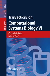 Produktbild: Transactions on Computational Systems Biology VI