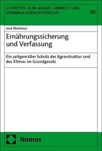 Produktbild: Ern&auml;hrungssicherung und Verfassung