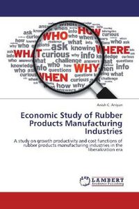 Produktbild: Aniyan, A: Economic Study of Rubber Products Manufacturing I