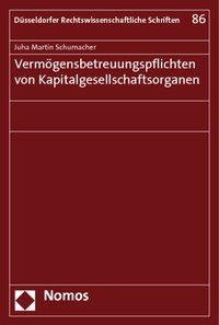 Produktbild: Verm&ouml;gensbetreuungspflichten von Kapitalgesellschaftsorganen